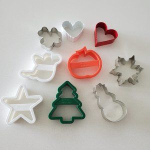 (Set of 9) Cookie Cutter Bundle St Patrick's Valentines Halloween Christmas